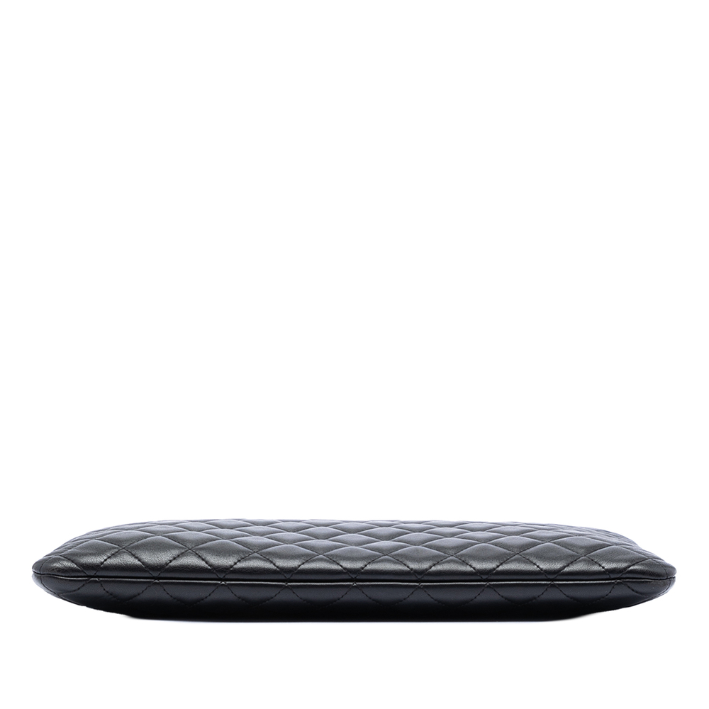 Pre-Loved Chanel Large Quilted Lambskin O Case Clutch - Picture 3 of 6